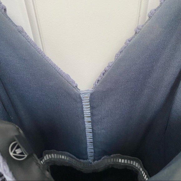 Periwinkle Lace Midi Dress - Picture 12 of 12